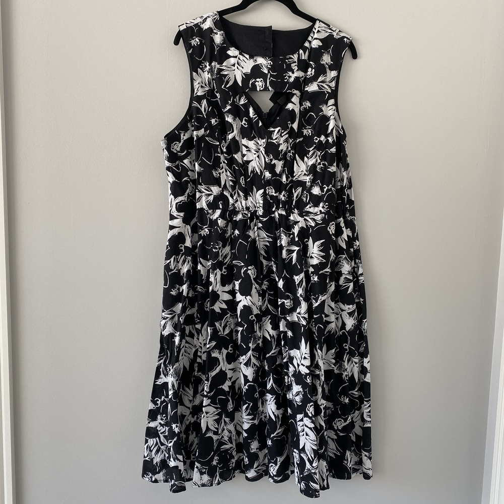 Black & White Cut Out Lane Bryant Dress